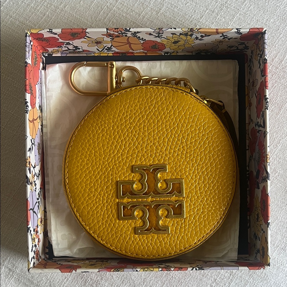 Tory Burch Mustard Yellow Coin Pouch